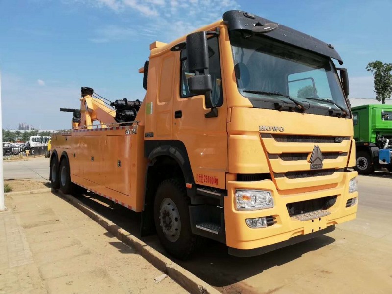 豪沃后八輪清障車拖吊聯體（一拖一）清障車