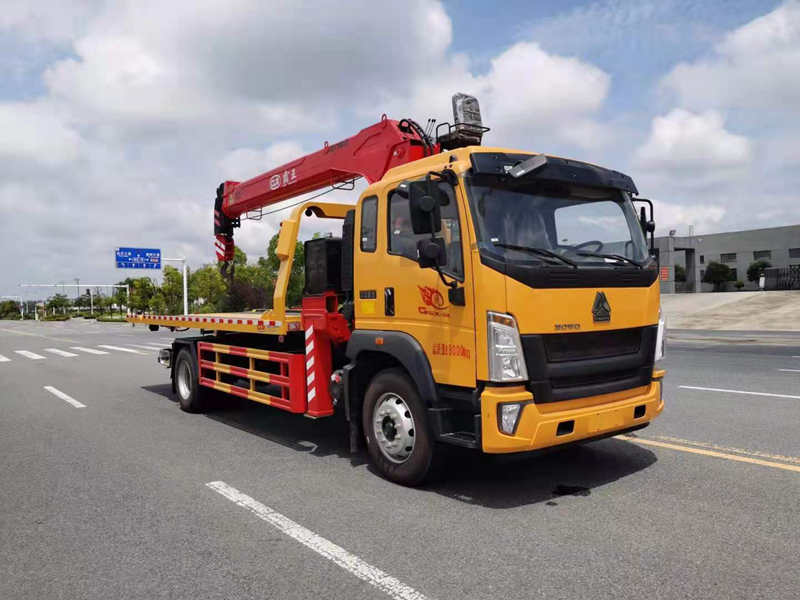 重汽清障車帶吊